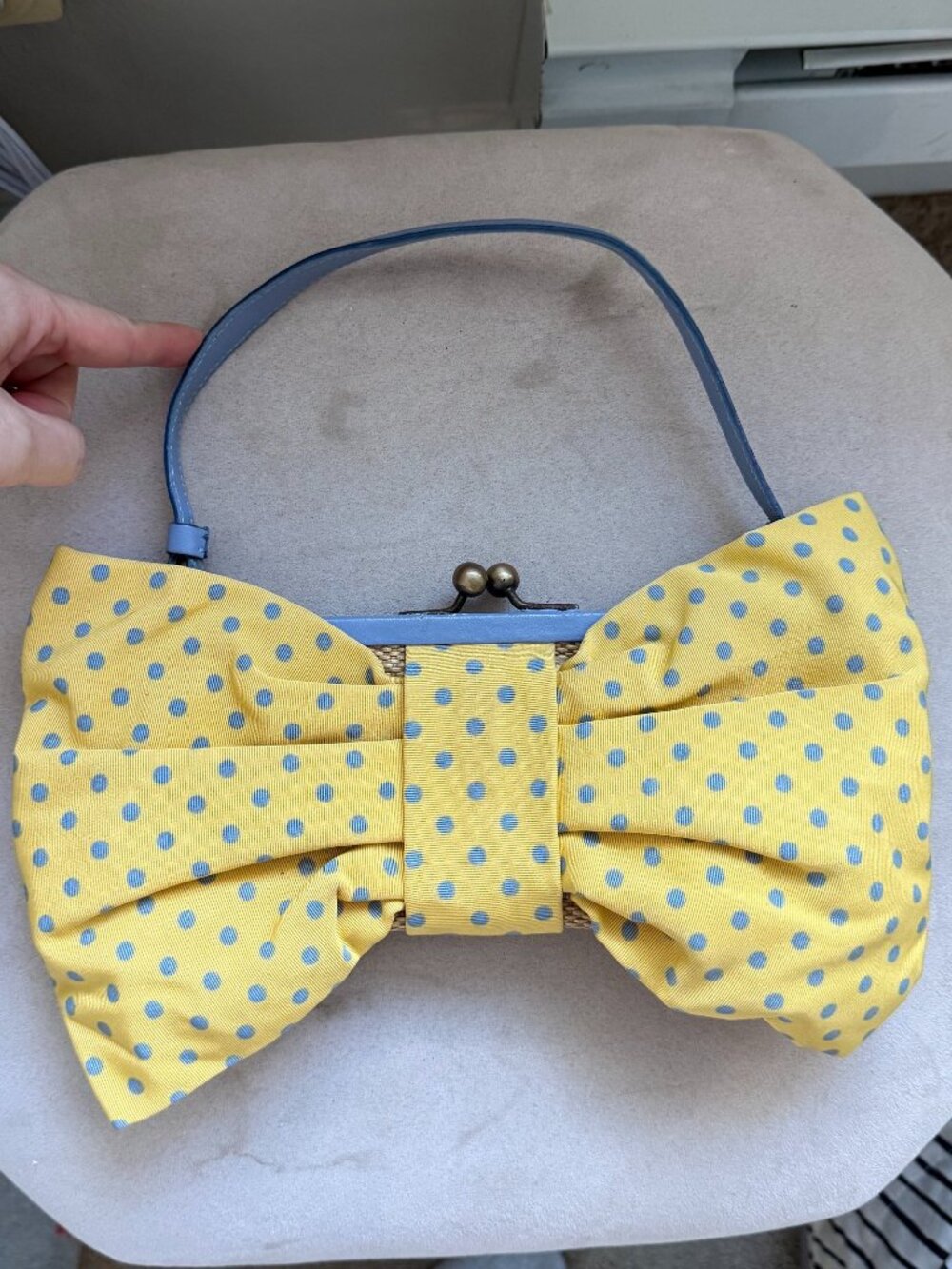 Yellow Bow bag - Picture 8 of 9